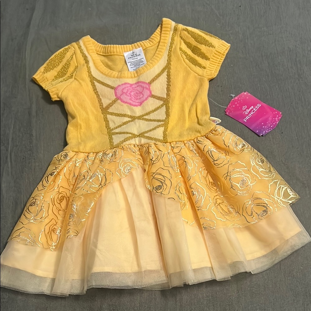 Disney Princess Yellow and Pink Costume Dress
